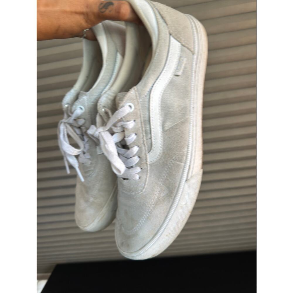 Vans SK8-Low PopCush White Suede Canvas Skate Shoes Men’s US 12 EU 46 - Picture 9 of 10